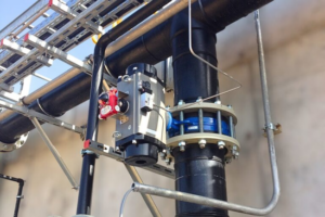 tubería con sensor